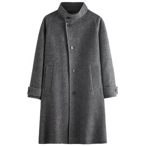 
[Breaking great deal] Peacebird men's stand-up collar woolen coat with alpaca hair, men's winter woolen woolen coat