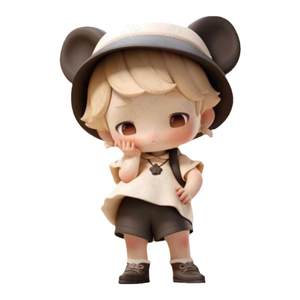 
PVC blind box figure custom resin ornament keychain pendant custom doll injection molding cartoon star peripheral DIY