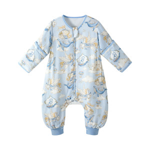 Aibedila baby gauze sleeping bag summer thin summer baby children 3 to 6 years old anti-kick quilt universal