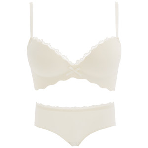 Underwear female small breasts gathered pure desire thickened a piece of no trace showing big girl no steel ring sexy bras set