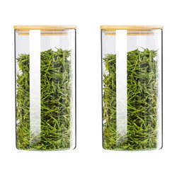 Glass sealed jar food grade sealed bottle coffee bean storage jar household grain storage empty bottle tea jar