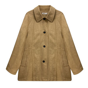 
Niche Cousin 2026 Autumn and Winter New Windbreaker Women's Short Vintage Japanese Retro Suede Short Jacket