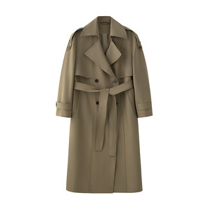 
TEASEL exquisite high-string high-seal high-seal cloak-style aura full-open classic double-breasted long windbreaker