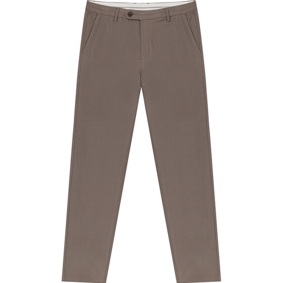 
ERDOS Men's High Cotton Trousers Autumn and Winter Camel Brown Mid-waist Slightly Elastic Thick Business Casual Pants