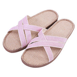 Shuo Brand Linen Slippers Spring And Autumn Indoor Non-slip Cool Four-season Deodorant Antibacterial Summer Linen Slippers High-end