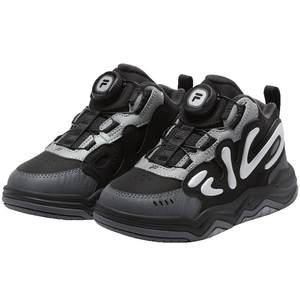 
FILA KIDS Fila Children's Shoes Children's Cotton Shoes 2025 Winter New Style Men's and Women's Kids Knob Plus Fleece Sports Shoes