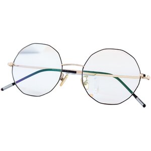 
Gutenberg anti-blue light myopia glasses frame for women retro large frame polygonal flat glasses frame with astigmatism with degree