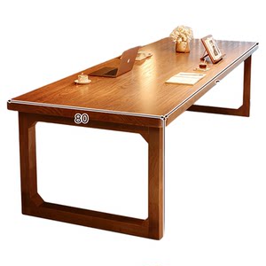
Fully solid wood living room long desk reading study desk home double desk de-living room table workbench