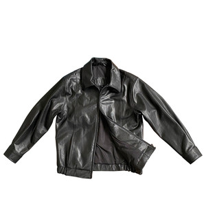 
High-end genuine leather jacket men's motorcycle leather jacket uncoated fully vegetable tanned sheepskin jacket classic executive top