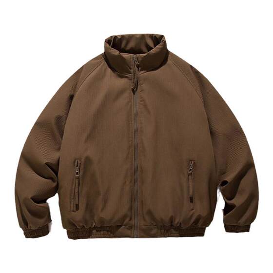 
Mr. WH American style retro stand-up collar loose commuter cotton coat men's and women's casual jacket couple style spring and autumn