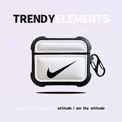 Nike case — NIKE 3D Just Do It Protective Carry Cases Apple AirPods 1, AirPods 1 Pro, AirPods 2, AirPods 2 Pro, AirPods 3, AirPods 3 Pro, AirPods 4, AirPods 4 Pro, AirPods Max