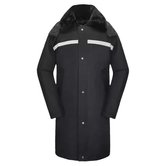 首相、白のミリタリーコットンコート - 厚手の冬用作業着