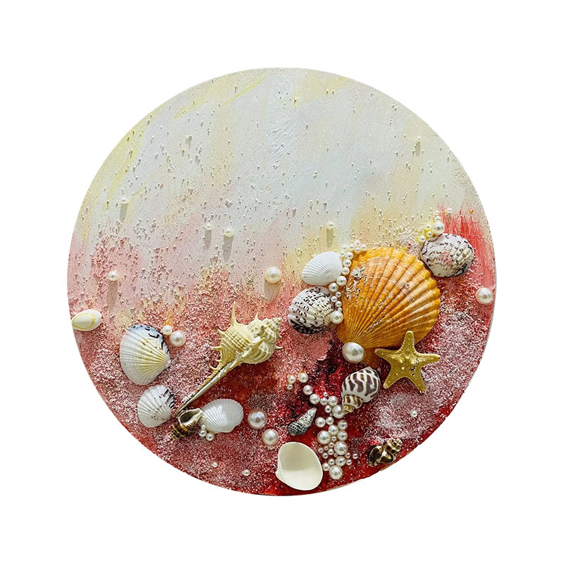 Shell texture painting DIY material package - Three-dimensional quartz ...