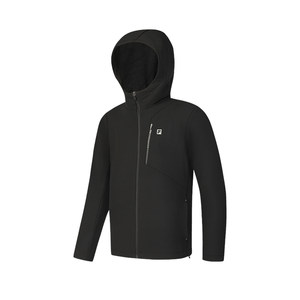 FILA official men's woven jacket 2025 spring new fitness sports basic plus hooded top