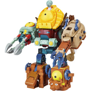 Plant vs. Zombie Transformation Robot Diamond Giant Five Combination Mecha Doctor Set Children's Toy Boy