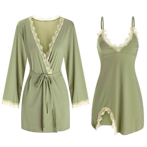 
Kaijuli sexy pajamas for women spring and autumn 2025 new style with breast pads, high-end suspender nightgown, pure lust style winter