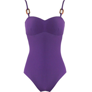 
Masked Cat Purple Swimsuit Women's 2026 New One-piece Suspender Small Breast Push-Up Hot Spring Vacation Internet Celebrity Bikini