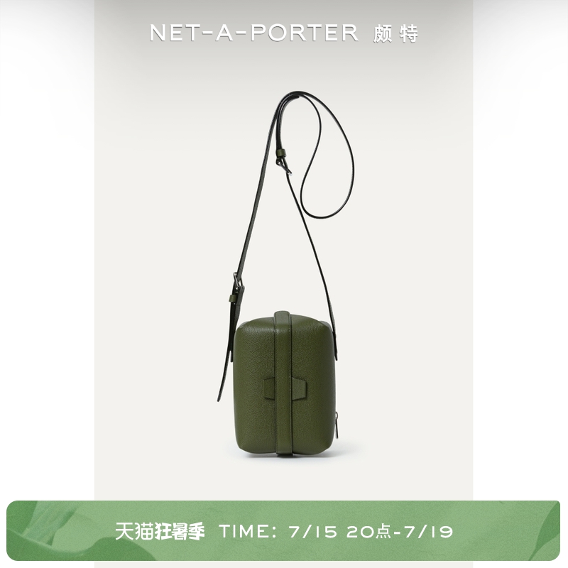 [经典款]Valextra女绿色皮革迷你单肩包NAP/NET-A-PORTER颇特