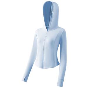 361 Sun Protection Clothing for Women 2026 New Anti-UV Small Ice Silk Jacket Blue Slim Sun Protection Clothing for Women