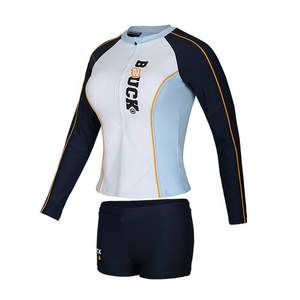 
B.Duck split swimsuit women look slim and conservative long and short sleeves sun protection slightly fat broken code clearance swimsuit