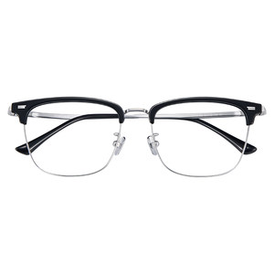 
Zeiss lenses Zerui myopia glasses men's eyebrow wire frame pure titanium can be matched with astigmatism custom anti-blue light female frame