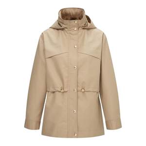 
[Xianshield + waterproof] Scofield women's waist-hugging short windbreaker detachable hat 2025 spring new product