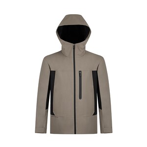 
[Water-Repellent Down] Qi brand hooded down jacket for men, three wears, removable inner liner, warm outdoor jacket for men