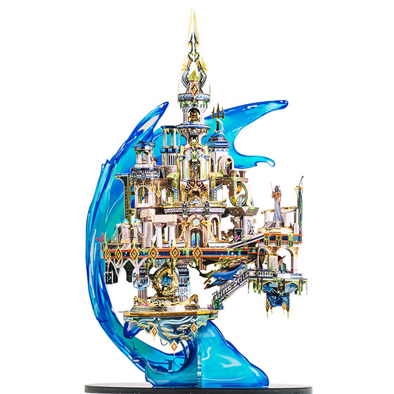 Art model Atlantis 3D metal puzzle three -dimensional assembly model High difficulty DIY handmade creative gifts
