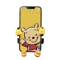 Electric car mobile phone holder cute cartoon bicycle battery car takeaway shockproof navigation and cycling special mobile phone holder