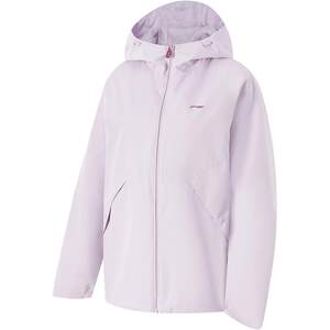 Li Ning Jacket Women's Spring New Fitness Running Jacket Top Breathable Hooded Loose Windproof Sports Windbreaker