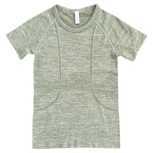 
Lu same style fitness short-sleeved waist slimming yoga top for women with high elasticity and versatile outdoor running training sports T-shirt