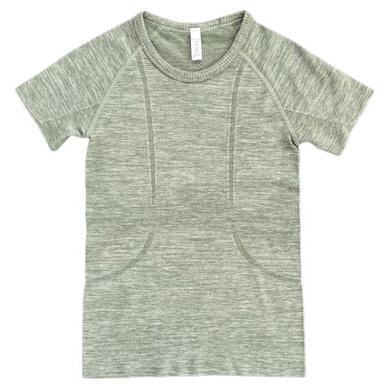 
Lu same style fitness short-sleeved waist slimming yoga top for women with high elasticity and versatile outdoor running training sports T-shirt