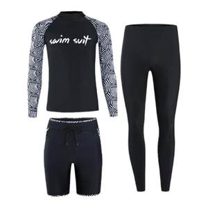 
Wetsuit couple set 2025 new women's split long-sleeved trousers snorkeling quick-drying sun protection swimsuit surfing suit
