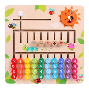 
Montessori early education educational toys kindergarten wall interactive game counting numbers letter track positioning maze early education
