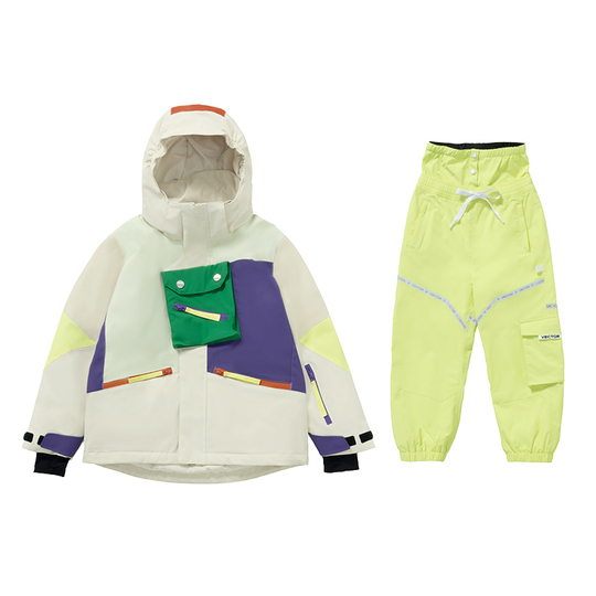 キッズスキーウェアー Vector Kids スキーウェア - 厚手で暖かい冬の雪遊び用ウェア
