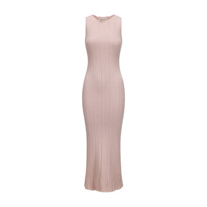
Morning Mist's original debut! Petal collar, slim, thin, sleeveless, hip-covering knitted skirt, long skirt for summer