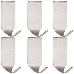 Nail-free stainless steel strong load-bearing traceless adhesive hook bathroom
