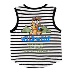 
[7A Antibacterial] Children's Vest Summer Boy Striped Vest Cartoon Girl Pure Cotton Sleeveless T-shirt Fashionable Summer 3