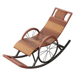 
Recliner balcony, home leisure, lazy adults and elderly people, sunbathing, nap and sleeping, rattan rocking chair 2025 new model