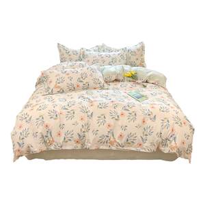 Jieliya whole cotton 100 pure cotton beds four -piece set of beds on bedding, dormitory bed sheet three -piece bed bed