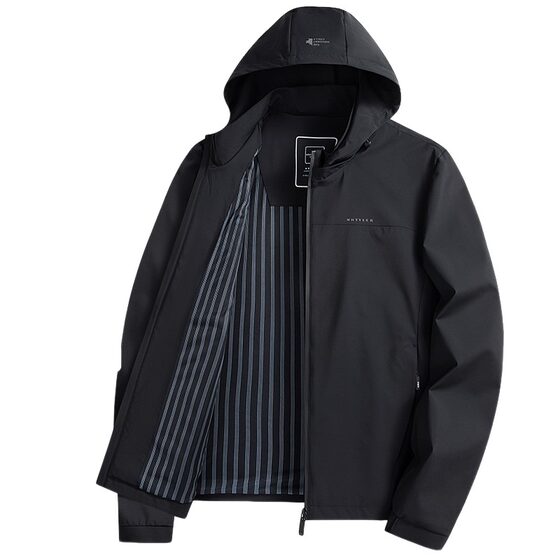 
Lomon jacket men's business casual spring and autumn 2026 new detachable hood loose hooded spring style