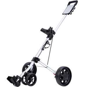 PGM golf cart charter tricycles handle car arena hand cart can fold the four -wheeled ball charter