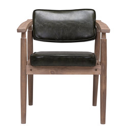 Fanchen retro old beige backrest chair