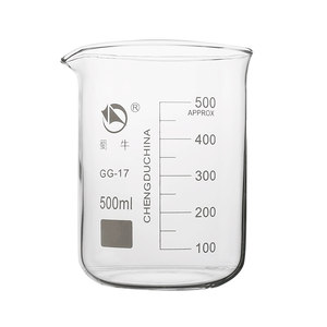 Shuniu Glass Beaker Thickened High Temperature Resistant 25/50/100/250/500/1000ml Chemical Laboratory Equipment