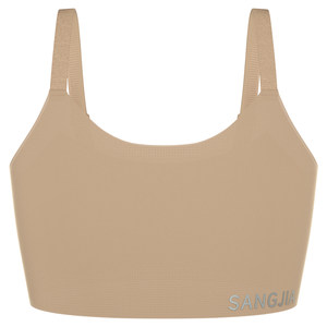 
Sangjia summer cloud-like seamless sling corset underwear for women with big breasts and small plastic breasts for students to wrap their breasts and super flat chest artifact