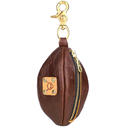 Handmade Retro Leather Key Bag Men's First Layer Cowhide Change Key Bag Waist Hanging Rugby Key Bag Trendy