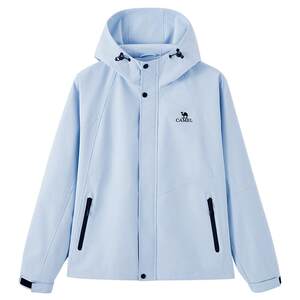 [Same style as Dilraba] Camel Mountain and Sea Jacket Men's and Women's Spring and Autumn Outdoor Windproof Hard Shell Mountaineering Wear
