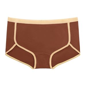 
3 pairs of underwear for girls, pure cotton boxer briefs, solid color, mid-waist, tummy control, antibacterial crotch, breathable, sexy, non-constrictive, large size and thin