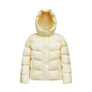
Semir down jacket for women turtleback small person light and warm three-proof anti-heating anti-static 2025 new hooded short jacket