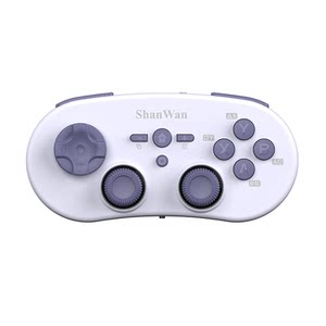 
ShanWan Wireless Bluetooth Q38 Portable Flat Pocket Gamepad Dual Hall Rotary High Rocker Disconnect Gyro Somatic Switch Apple Android PCPS4 Universal Steam Pokémon